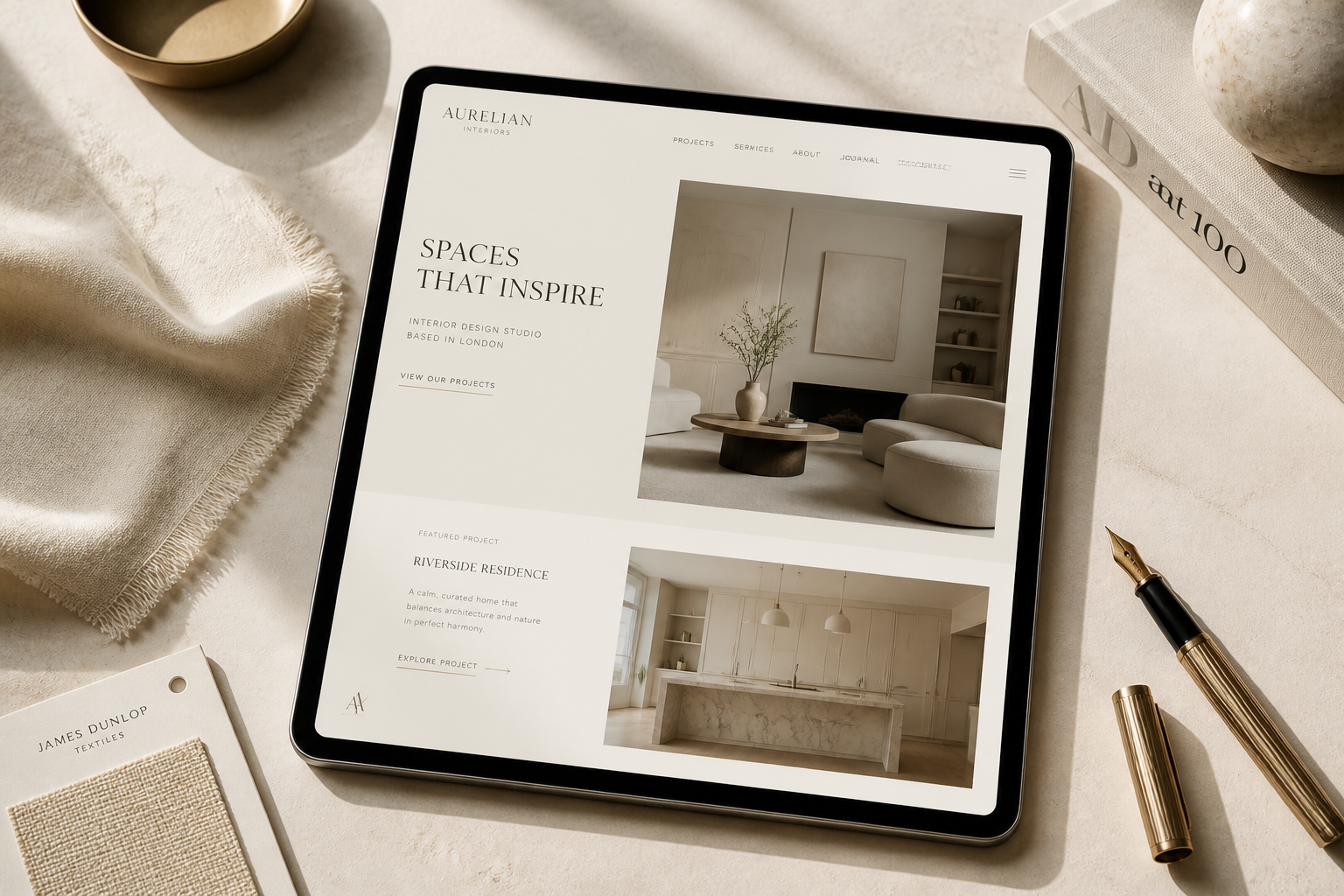 Modern digital interface for wedding planning displayed on a tablet.